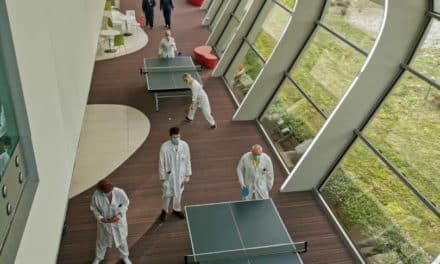 Des tables de Ping-Pong pour les soignants